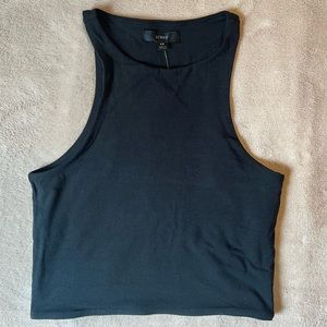 J. Crew high neck racer back crop tank xs